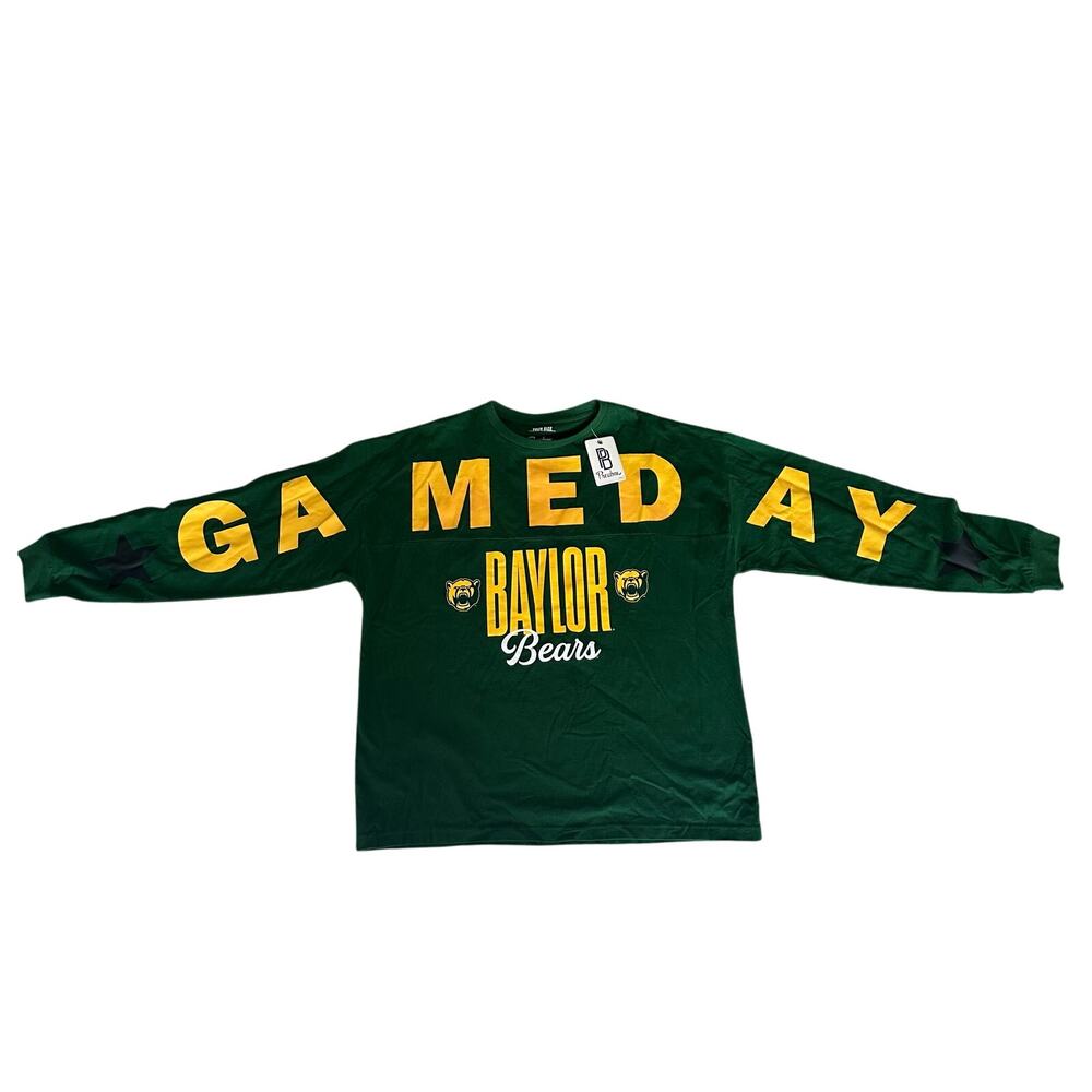 Baylor Bears Pressbox Yasmin Long Sleeve Crew Neck One Size NEW